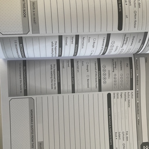 Reading Log and Planner - Picture 2 of 3